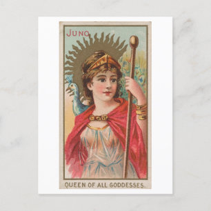 Starke Frauen Serie #52: Juno Göttin Vintage Postkarte