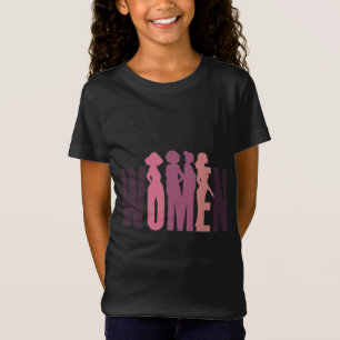 Starke Frauen Silhouette T-Shirt
