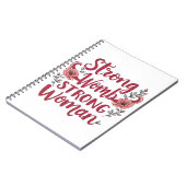 Starke Frauen starke Frauen Uterus Frauen Stärkung Notizblock (Linke Seite)