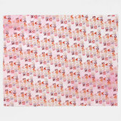 Starke Frauen stärken Frauen Fleecedecke (Vorderseite (Horizontal))