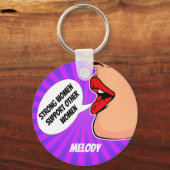 Starke Frauen unterstützen sich gegenseitig bei de Schlüsselanhänger (Vorderseite)