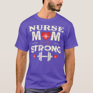 Starke Frauenkrankenschwester Mutter, Tag der Kran T-Shirt