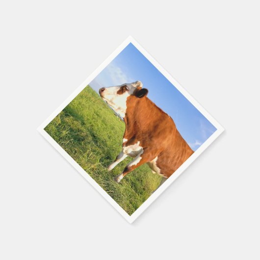 Starke friesische Kuh Serviette (Ecke)