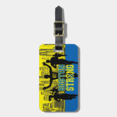 Starke Geist-Silhouetten Bostons Gepäckanhänger (Vorderseite vertikal)