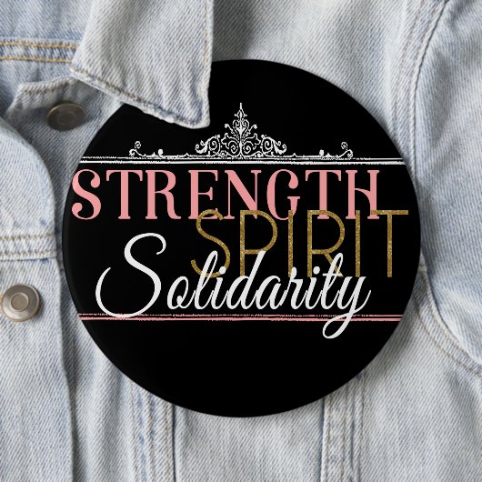Stärke, Geist, solidarität Button (Beispiel)