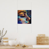 starke Geisteshaltung (Tür 1035) Poster (Küche)