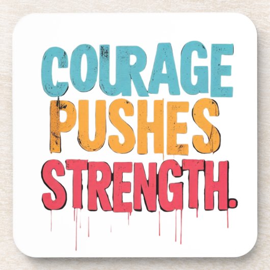 Stärke Getränkeuntersetzer (Vorderseite)