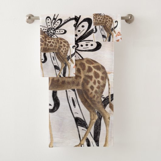 Starke Giraffe Badhandtuch Set (Insitu)