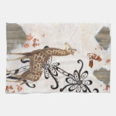 Starke Giraffe Geschirrtuch (Horizontal)