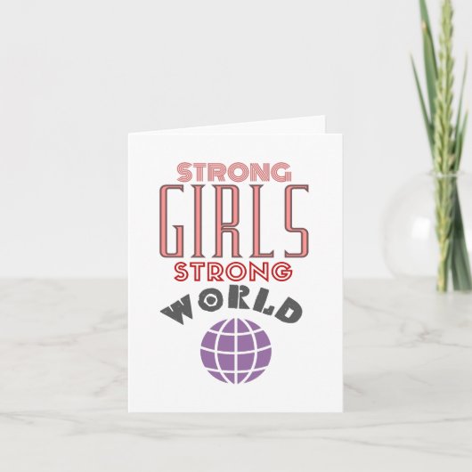 Starke Girls Strong World, Feminst Karte (Vorderseite)