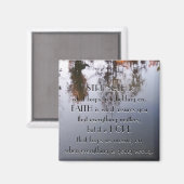 Stärke, Glaube und Hoffnung Magnet (Vorderseite/Rückseite)