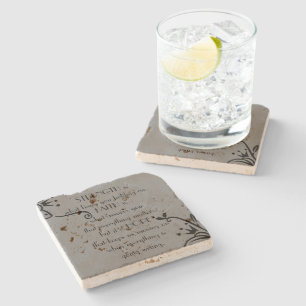 Stärke, Glaube und Hoffnung Steinuntersetzer