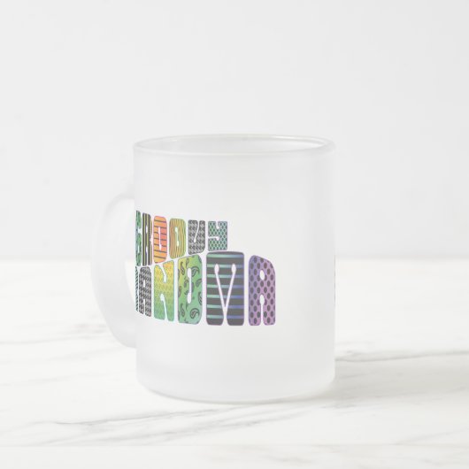 Starke Großmutter Mattglastasse (Vorderseite Links)