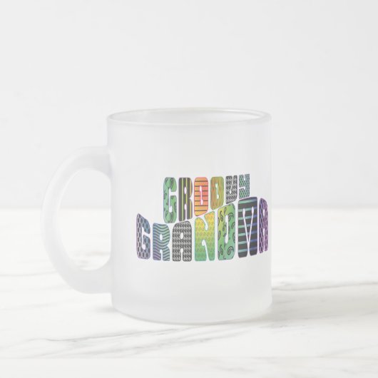 Starke Großmutter Mattglastasse (Links)