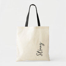 Stärke Gym-Tasche Strong Script Schwarz Bulk