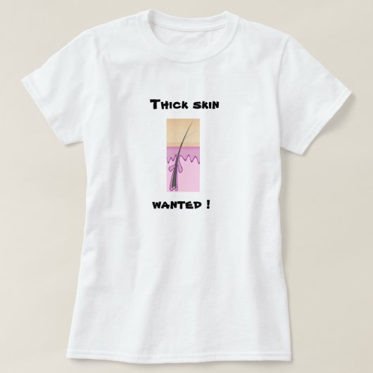 Starke Haut wollte Spaß Shirt (Design vorne)