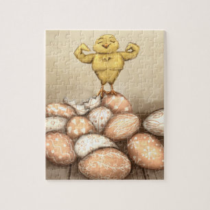 Starke Henne Karte Puzzle