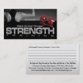 Starke Herzkarte Visitenkarte (Vorne/Hinten)