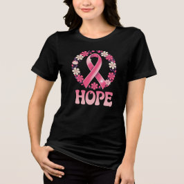 Stärke Hoffnung – Brustkrebsüberlebende Awareness Tri-Blend Shirt
