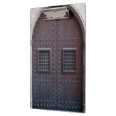 Starke Holzbrauentür in Spanien Klemmbrett (Links)