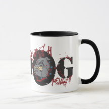 Starke Hundeentwurfs-Tasse