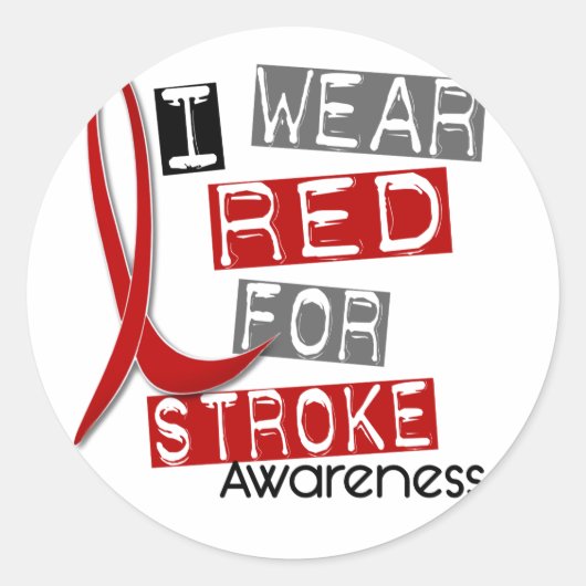 STARKE I TRAAR RED for AWARENESS 37 Runder Aufkleber (Vorderseite)