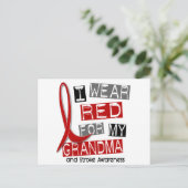 STARKE ICH TRADE ROT FÜR MEINE GRANDMA 37 POSTKARTE (Stehend Vorderseite)