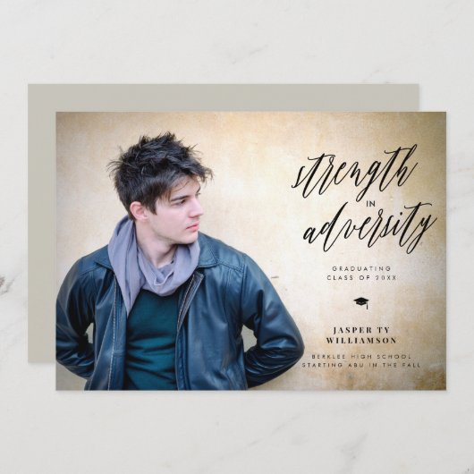 Stärke im Abschluss der Vielfalt Einladung (Vorne/Hinten)