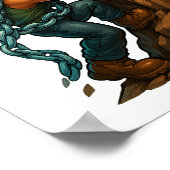 Stärke im Kampf - druckbare DTF-Übertragung Poster (Ecke)