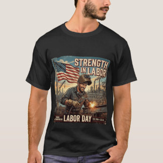 Stärke in der Arbeit - Tribut an den amerikanische T-Shirt