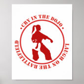 Stärke in der Stille: Karate Motivation Poster (Vorne)