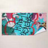 Stärke in der Wahrheit Graffiti Badehandtuch (Badehandtuch)
