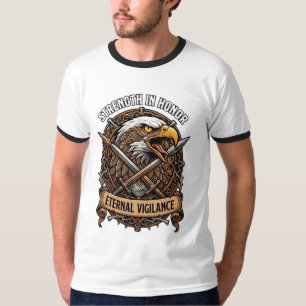 Stärke in Ehre Ewige Wachsamkeit Adler T-Shirt