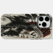 Starke indische Kriegerin in Tradition Case-Mate iPhone Hülle (Rückseite (Horizontal))