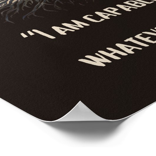 Stärke inmitten von Widrigkeiten Poster (Ecke)