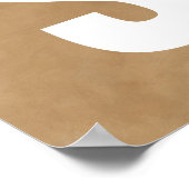 Starke Inspirationsbraun-Kreativität bleibe Poster (Ecke)