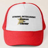STARKE, INTELLIGENTE FRAU FÜR TRUMP Cap Truckerkappe (Vorderseite)