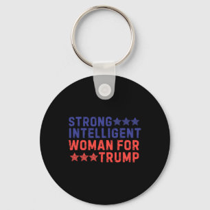 Starke intelligente Frau für Trump Girl Mega Patri Schlüsselanhänger