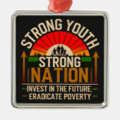 Starke Jugend, starke Nation - Investition in die  Ornament Aus Metall (Vorne)