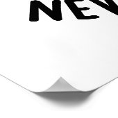 Starke Kekse zerbrechen nie lustigen Food Puff Poster (Ecke)