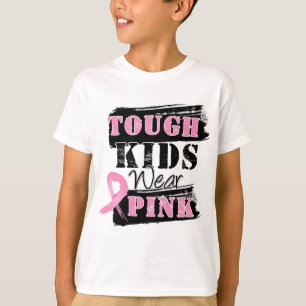 Starke Kinder tragen Rosa - Brustkrebs-Bewusstsein T-Shirt