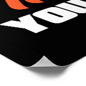 Stärke kommt nicht von dem, was du tun kannst poster (Ecke)