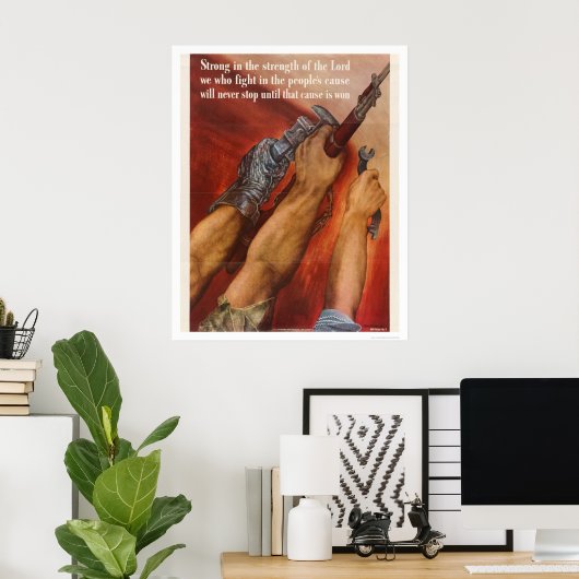 Starke Kraft des Herrn Poster (Heimbüro)