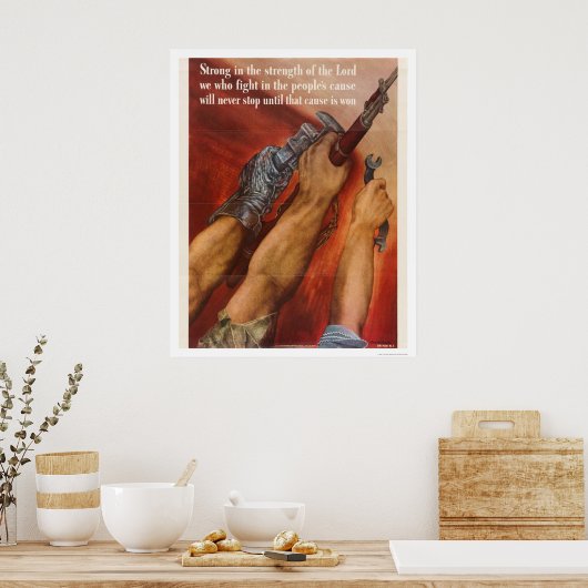 Starke Kraft des Herrn Poster (Küche)