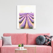 Starke Leinwand - Feldmalerei auf Lavendel (Insitu (Wohnzimmer))