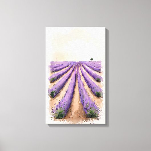 Starke Leinwand - Feldmalerei auf Lavendel (Vorderseite)