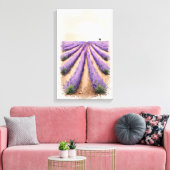 Starke Leinwand - Feldmalerei auf Lavendel (Insitu (Wohnzimmer))
