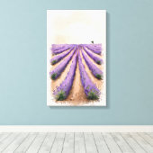Starke Leinwand - Feldmalerei auf Lavendel (Insitu (Holzboden))
