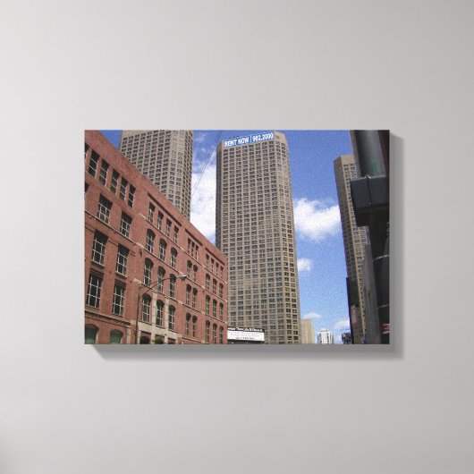 Starke Leinwand im Stadtzentrum von Chicago (Vorderseite)