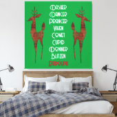 Starke Leinwand - Rentier des Weihnachtsmannes - R (Insitu (Schlafzimmer))